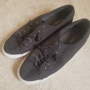 Grey Sperry sneakers